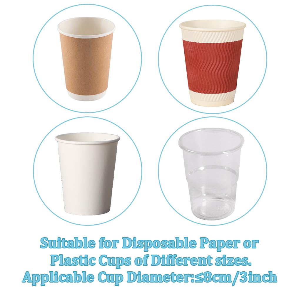 Dispenser Bicchieri, Dispenser per tazze, portabicchieri usa e getta montato a parete può contenere 45 bicchieri di carta, portabicchieri utilizzato in ufficio, casa, ristorante