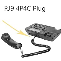 Vista 4 de Vthahaby Cable en espiral de 8 pies sin enrollar/1.4 pies en espiral para teléfono fijo cable 4P4C, accesorio de teléfono, negro (6)