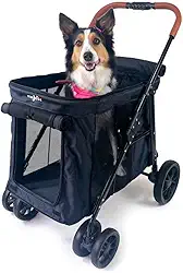 Carrinho de passeio para Pet, animal de estimação, cachorro, cão, gato de grande porte até 30 Kg