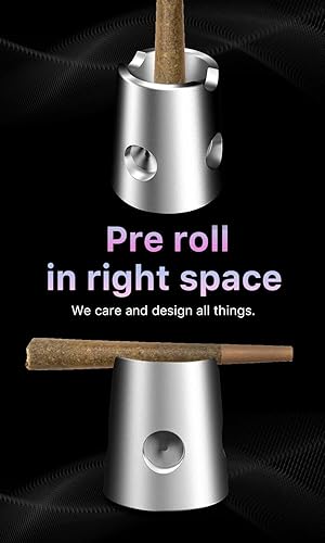 Miniatura 7 de Cigarrillo magnético de aluminio y rollos de cono prerolleado, extintores instantáneos de cigarrillos para conos crudos (1 cada uno) (plata)