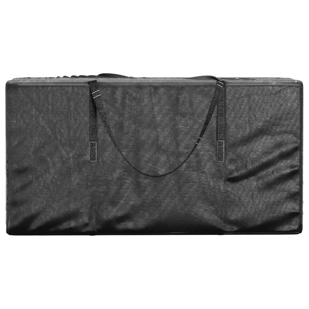 vidaXL Sac de rangement pour sapin de Noël noir 150x75x75 cm PE, sac pour arbre de Noël, sac de rangement pour arbre, sac de rangement pour sapin de Noël