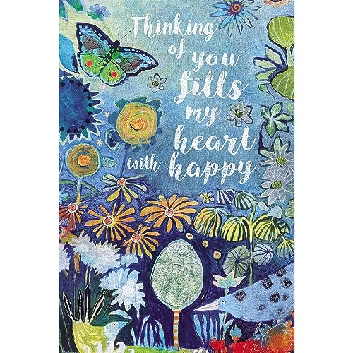 Tree-Free Greetings - All Occasion Cards - Artful Designs - 12 Cards + White Envelopes - Made in USA - 100% Recycled Paper - 4 x 6 - Fills My Heart (FS54548)
