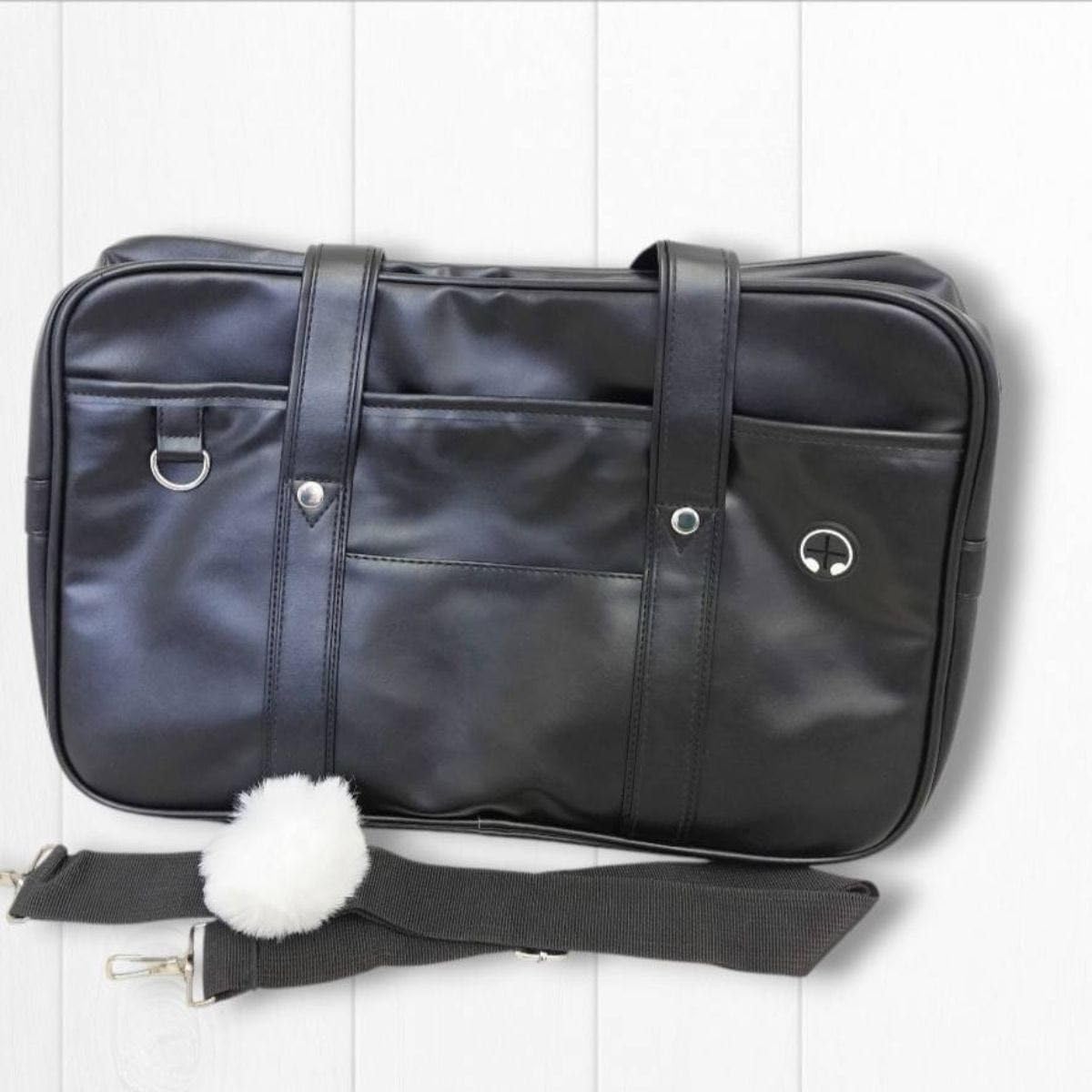 通学カバン 学生カバン 通学バッグ スクールバッグ 黒 JK ブラック スクバ 学生カバン レザー 大容量 高校生