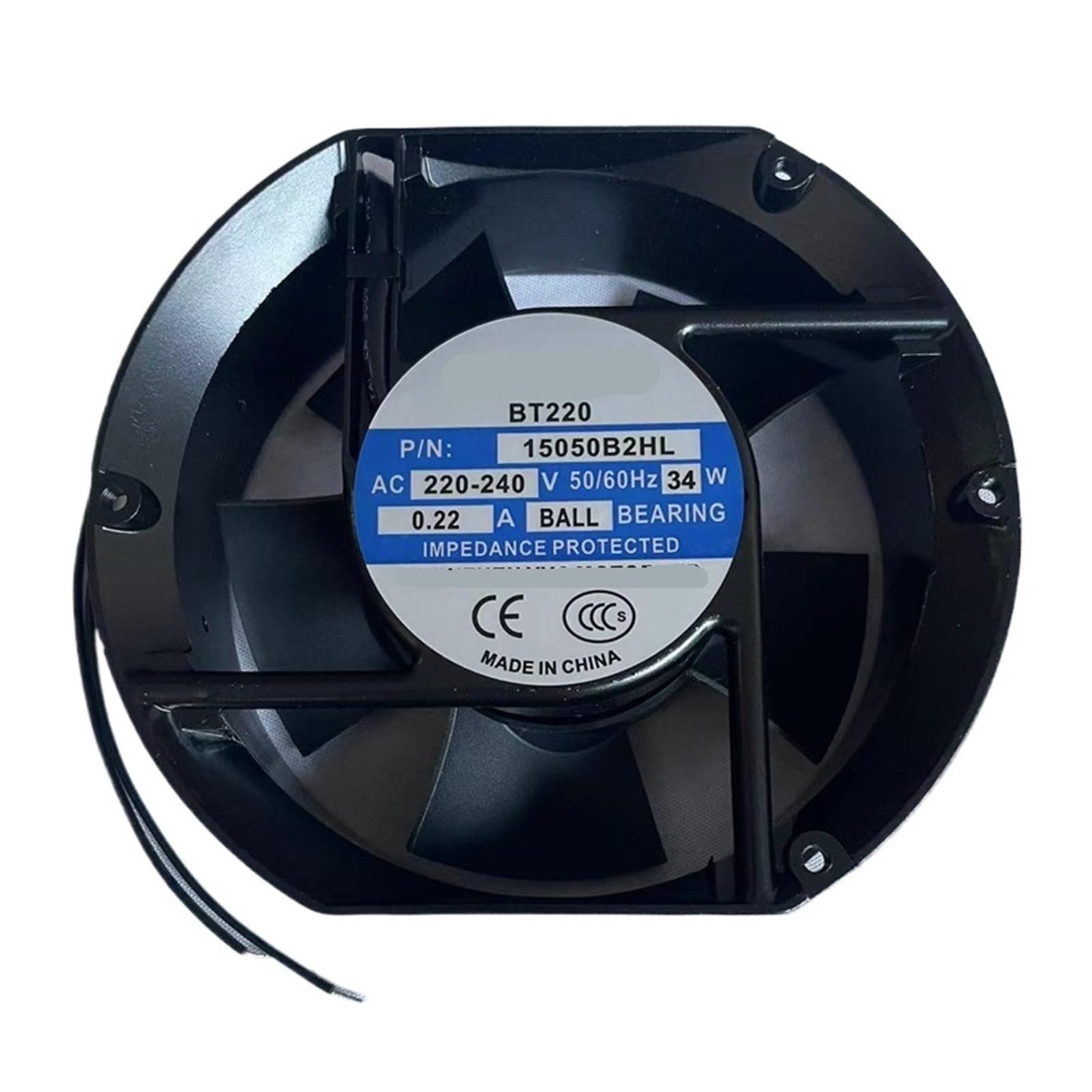 YMUGUEGH 15050B2HL 220/240V 0.22A 34W 2800RPM 172X150X51MM AC Cooling Fan