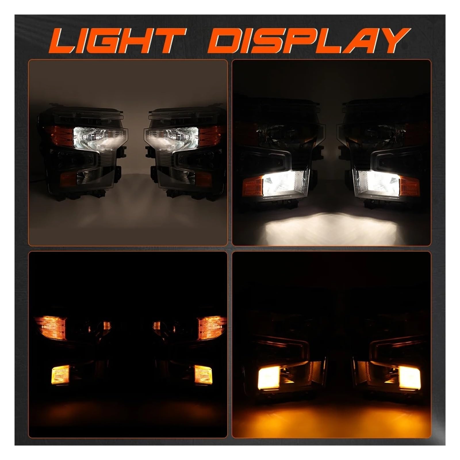 Luces De Circulación Diurna Para Chevrolet Para Silverado | 1500 2022-2024 Faro Con Bombilla Halógena Luz De Cabeza Cruce H11 Bombillas Altas HB3(Right passenger side)
