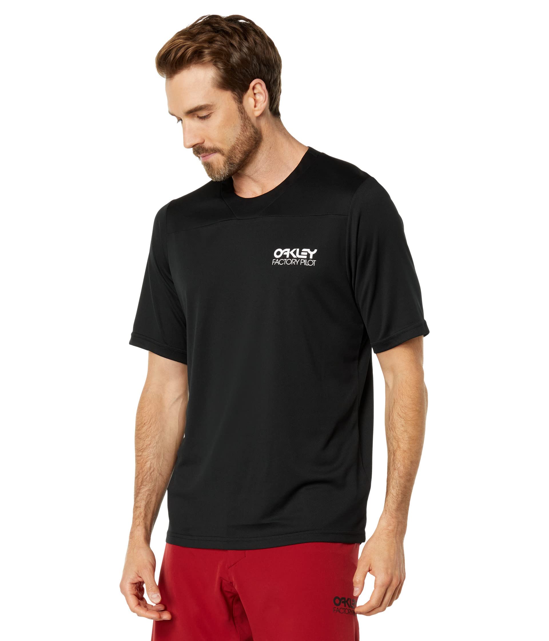 Oakley Unisex's Factory Pilot Lite MTB Jersey Ii Mountain Bike, Blackout, Small
