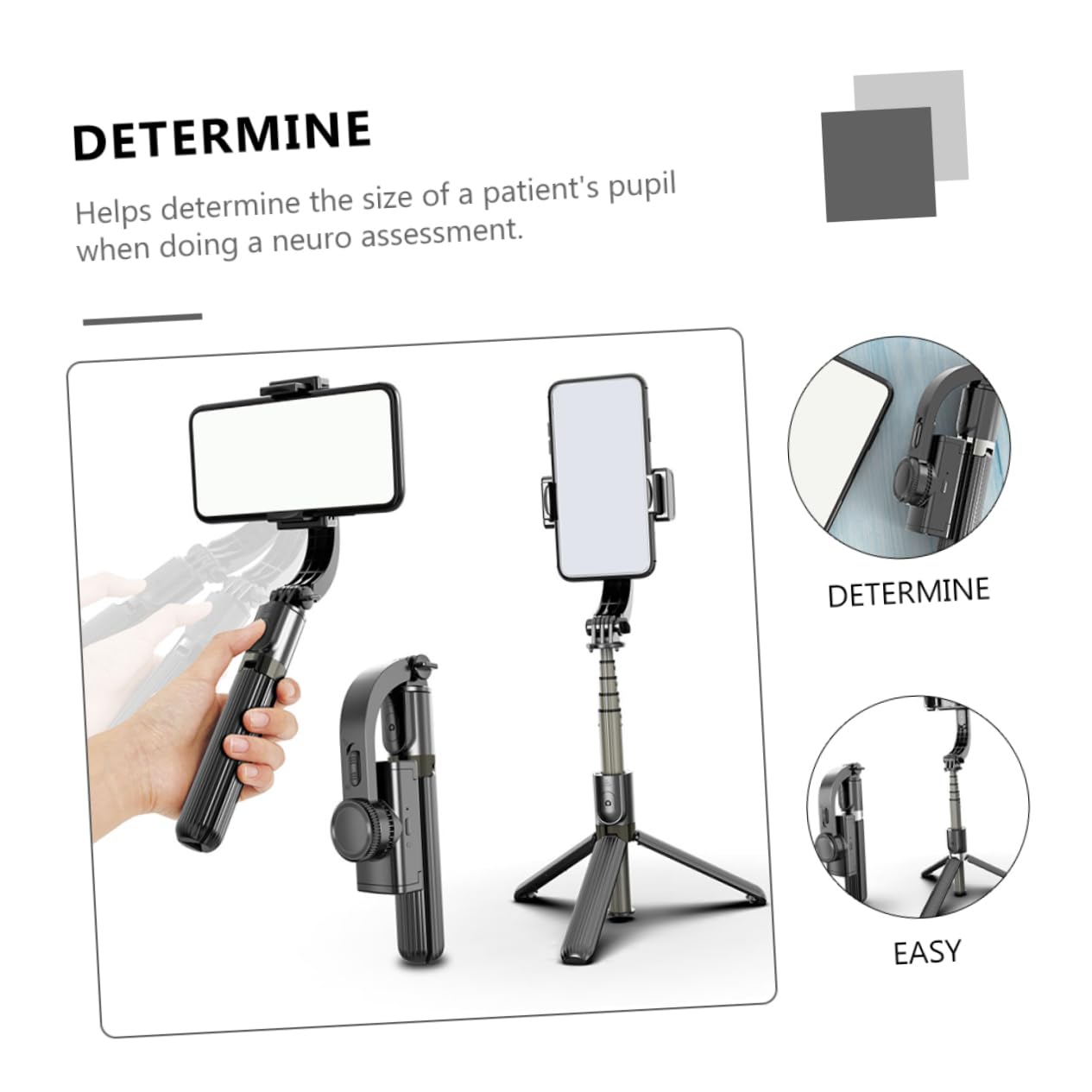 Gimble Estabilizador de Móvil y Trípode para Teléfono, Abs Negro, 450mah, Operación Simple, Adecuado para Live Streaming