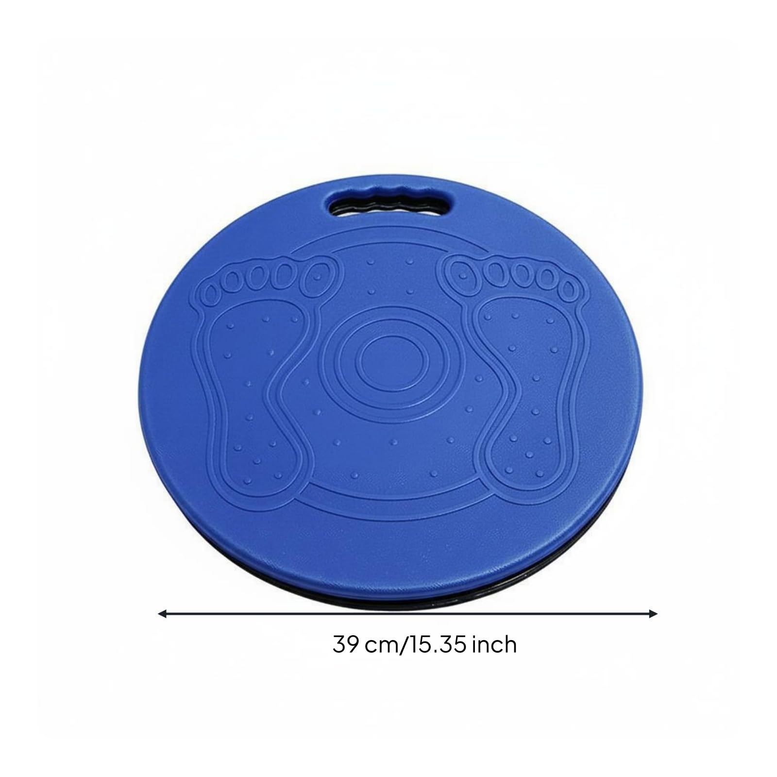 Tablero de Transferencia para Pacientes Disco Giratorio Antideslizante Superficie Texturizada Manija Portátil Adecuado para Traslado de Pacientes en, Azul, 39 39cm