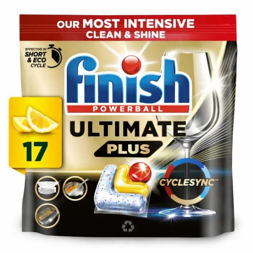 Finish Ultimate Plus All in One Dishwasher Tablets 17s Lemon
