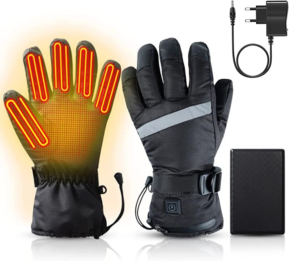 Gants chauffants rechargeables 7.4V CHEWYNP moto et ski