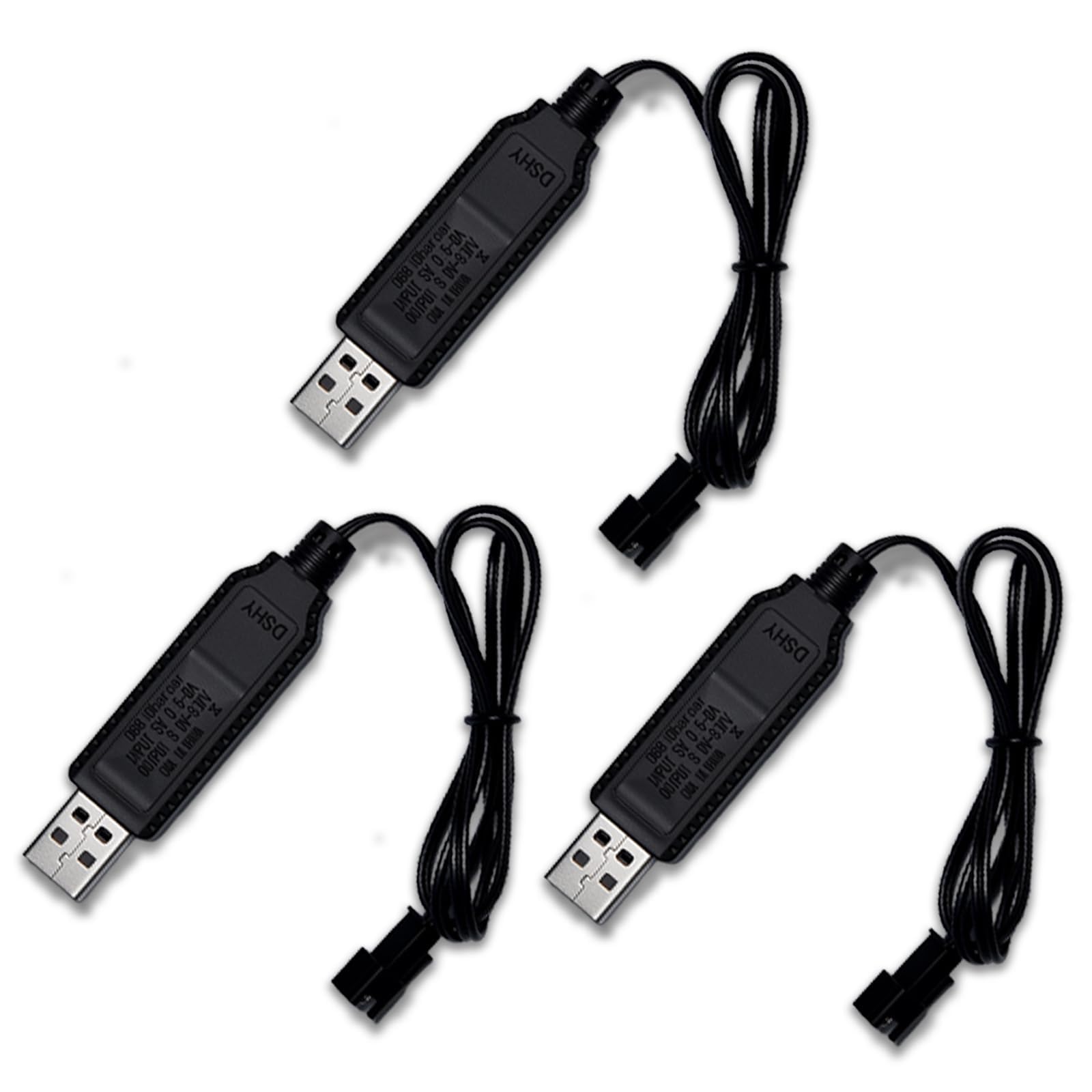 Chargeur USB RC Universel 3.7V Avec Connecteur JST – Protection Surcharge, LED Rouge/vert – Pour LiPo/NiMH – Jouets, Drones, Voitures