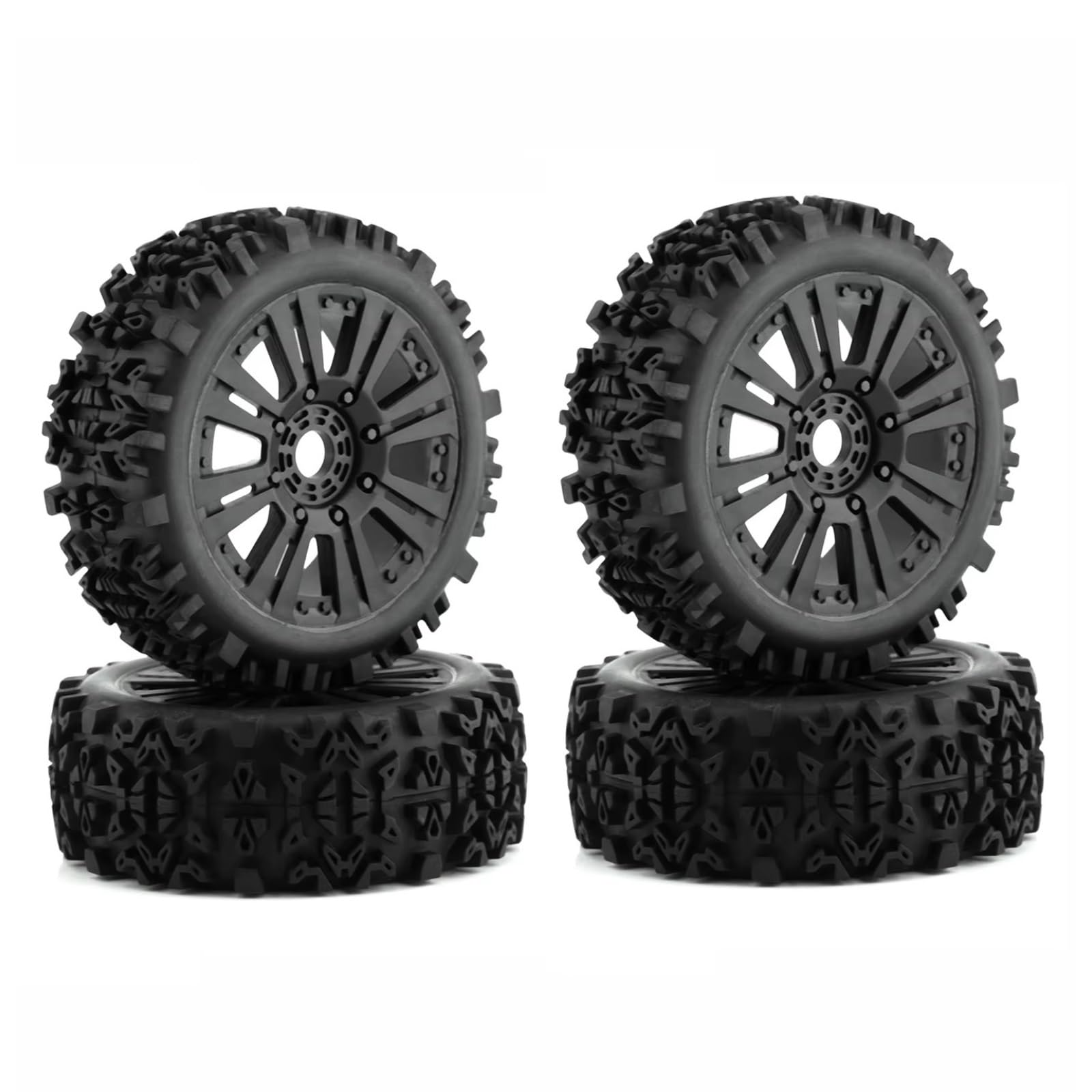 Für HSP 4-teilige 1/8-Reifenstangenkruste Kleine Stifte 17 Mm Mutternreifen RC Rennen Für Buggy-Teile Zubehör Upgrades Ersatz Reparatur RC Reifen Felgen