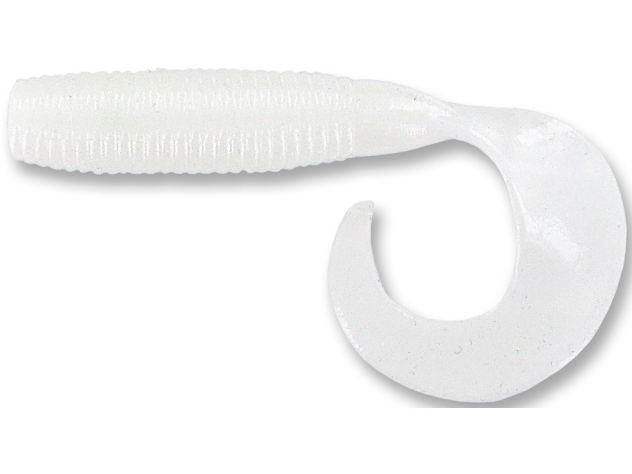 Gary Yamamoto 4" Fishing Single Tail Grub - Swimming Soft Plastic Bass Lure Baits - 20 Pack, Cream White — image 1