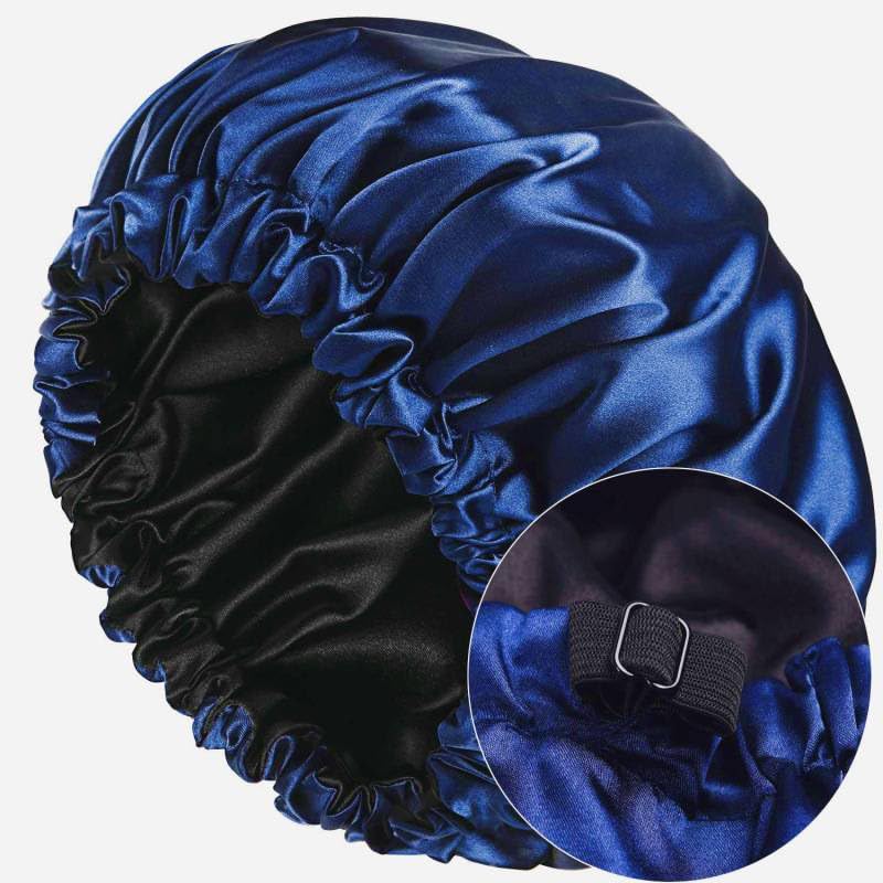Satin Silk Bonnet for Curly, Braided Hair, Sleeping Bonnets for Soft Hair, sleeping cap, Large Double-Layer Adjustable