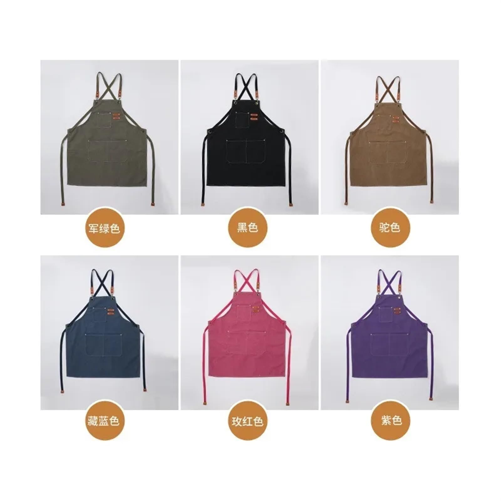 Grembiule for attrezzi in tela con tasche