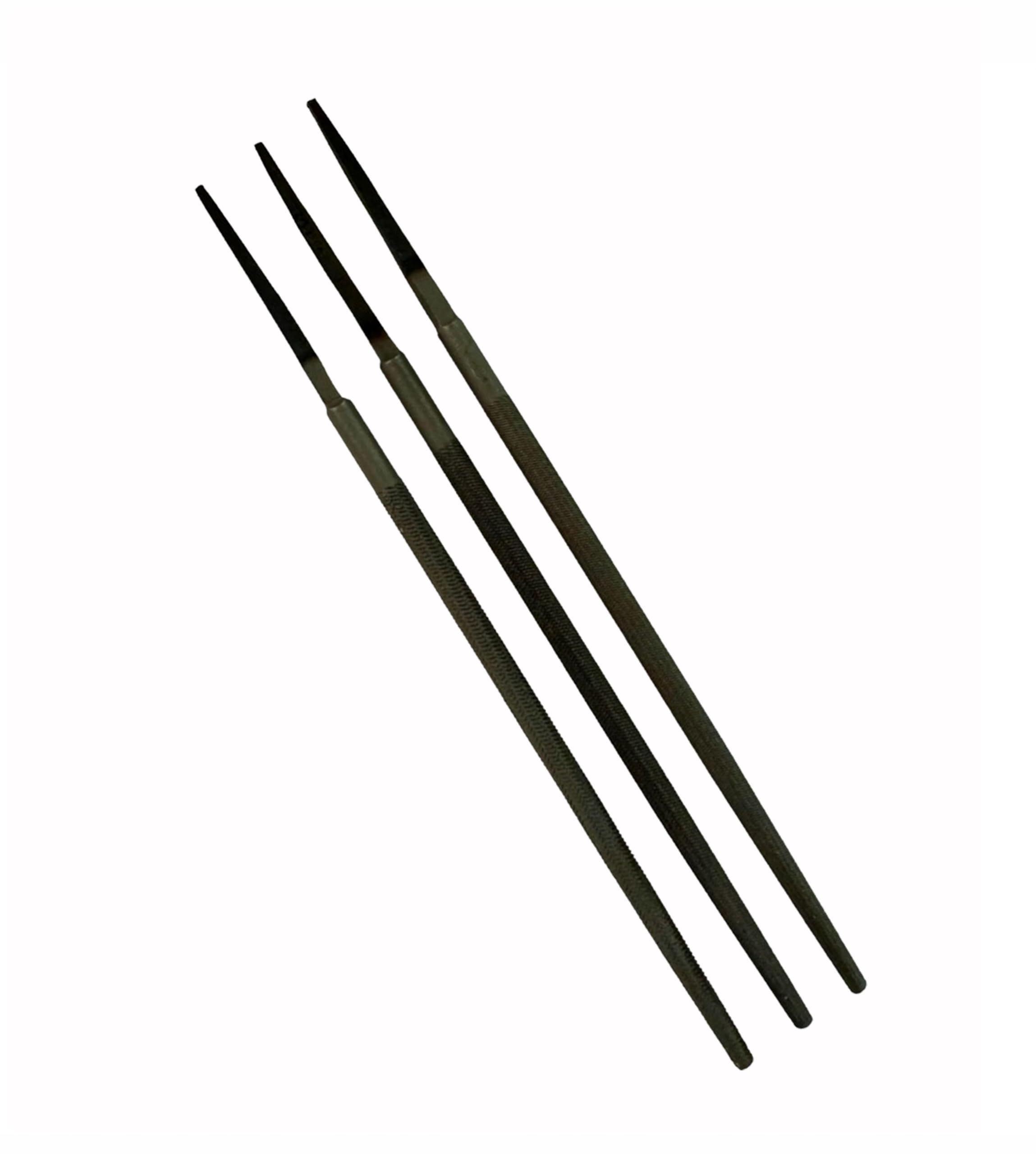 Proops Brothers Set Of 3 Engineers Files, 6" 150Mm, Round Smooth, Second, Bastard Coarse. (F9970) Free Uk Postage