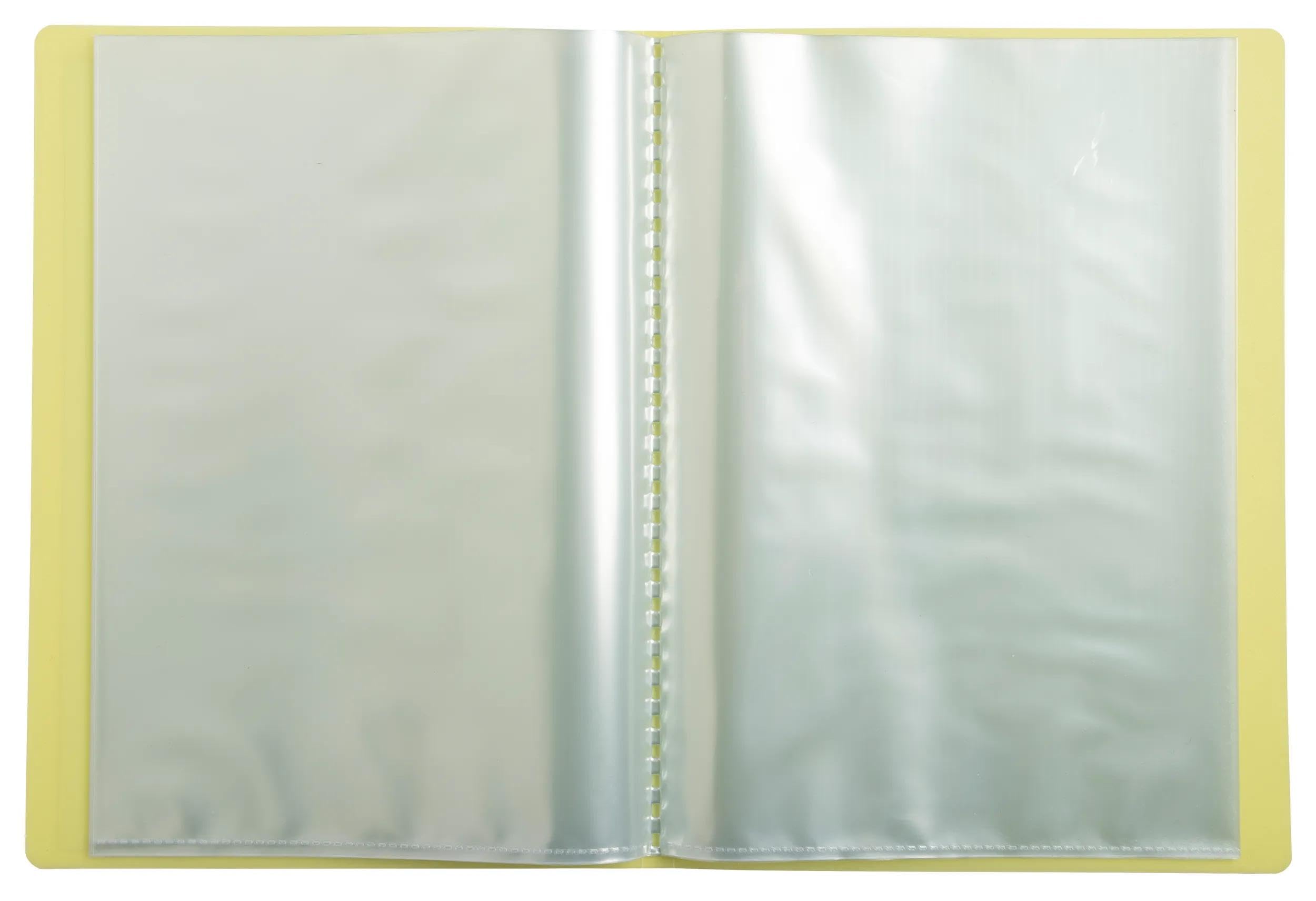 Exacompta 5810E 10er Pack Sichtmappe KreaCover Pastell aus Kunststoff DIN A4 mit 40 Klarsichthüllen, 80 Sichten, Tasche am Vorderdeckel zum selbstgestalten, Aktenhülle, Prospekthülle, farbig sortiert
