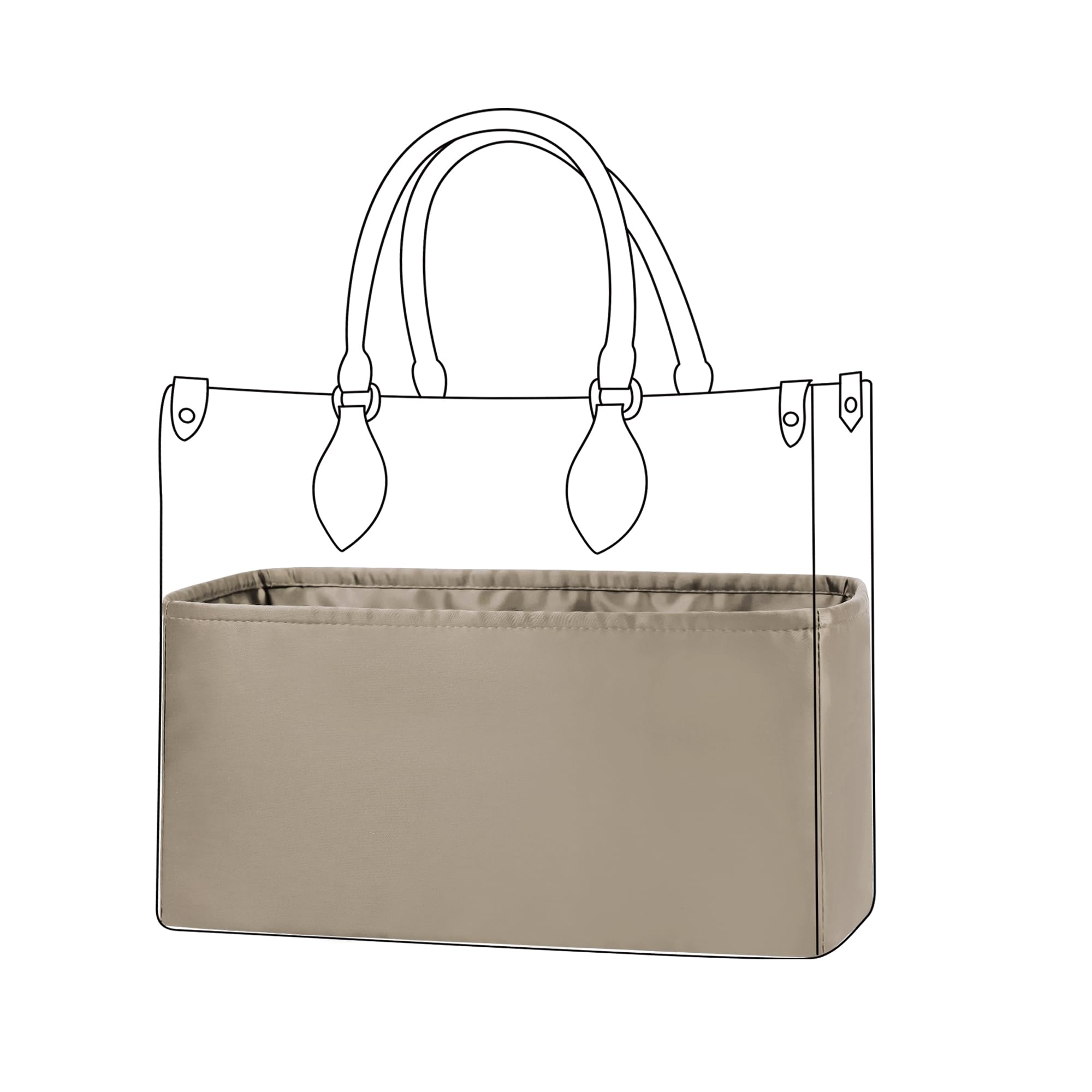 Organisateur Sac Soie Pour LV OnThego OTG GM - Noir, Protection Doublure, Rangement Pratique, Sans Rayure - 5