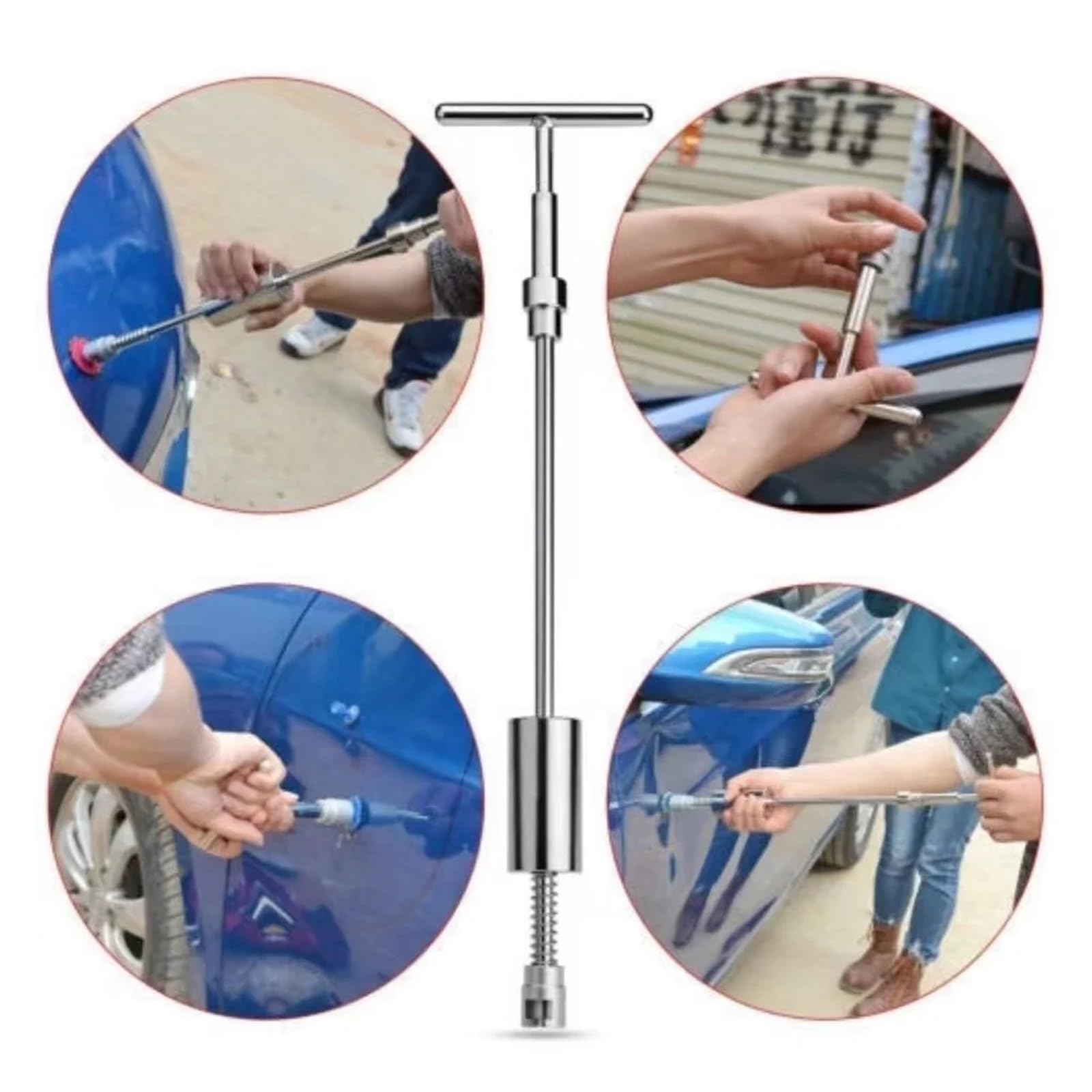 Kit Débosselage Voiture Sans Peinture - Marteau Inversé + Ventouse Sous Vide - Pour Retirer Les Bosses Sur Carrosserie