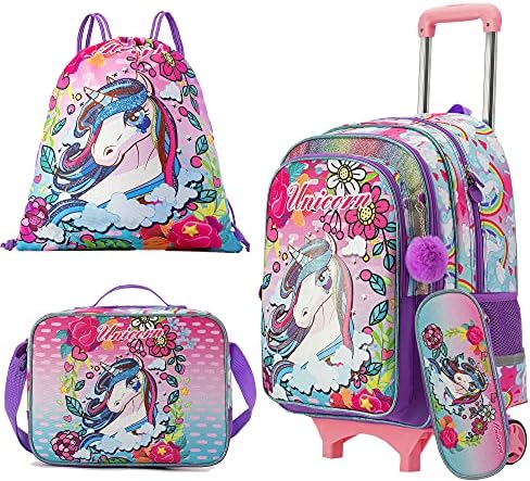 unicorn trolley backpack
