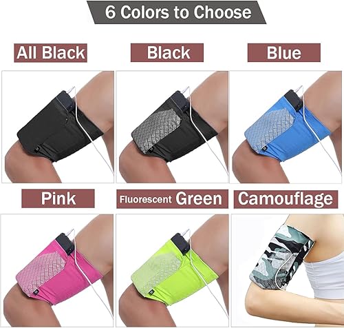Miniatura 10 de Brazalete para teléfono celular para correr, brazalete deportivo para todos los teléfonos, entrenamiento de fitness y gimnasio universal (iPhone