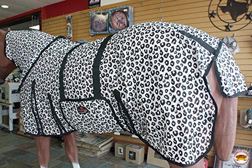 Image of HILASON Horse Fly Sheet UV Protect Breathable Mesh Bug Mosquito Spring | Summer Horse Rug | Fly Rug