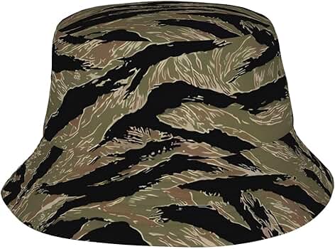 Amazon.com: BROLEO Tiger Stripe Camo Prints Adult Bucket hat