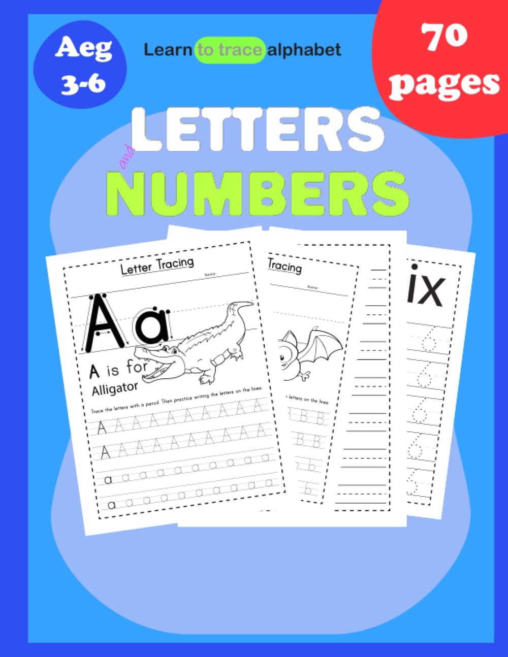 Amazon.com: Learn to Trace Alphabet Letters and Numbers from 0 to 20 ...