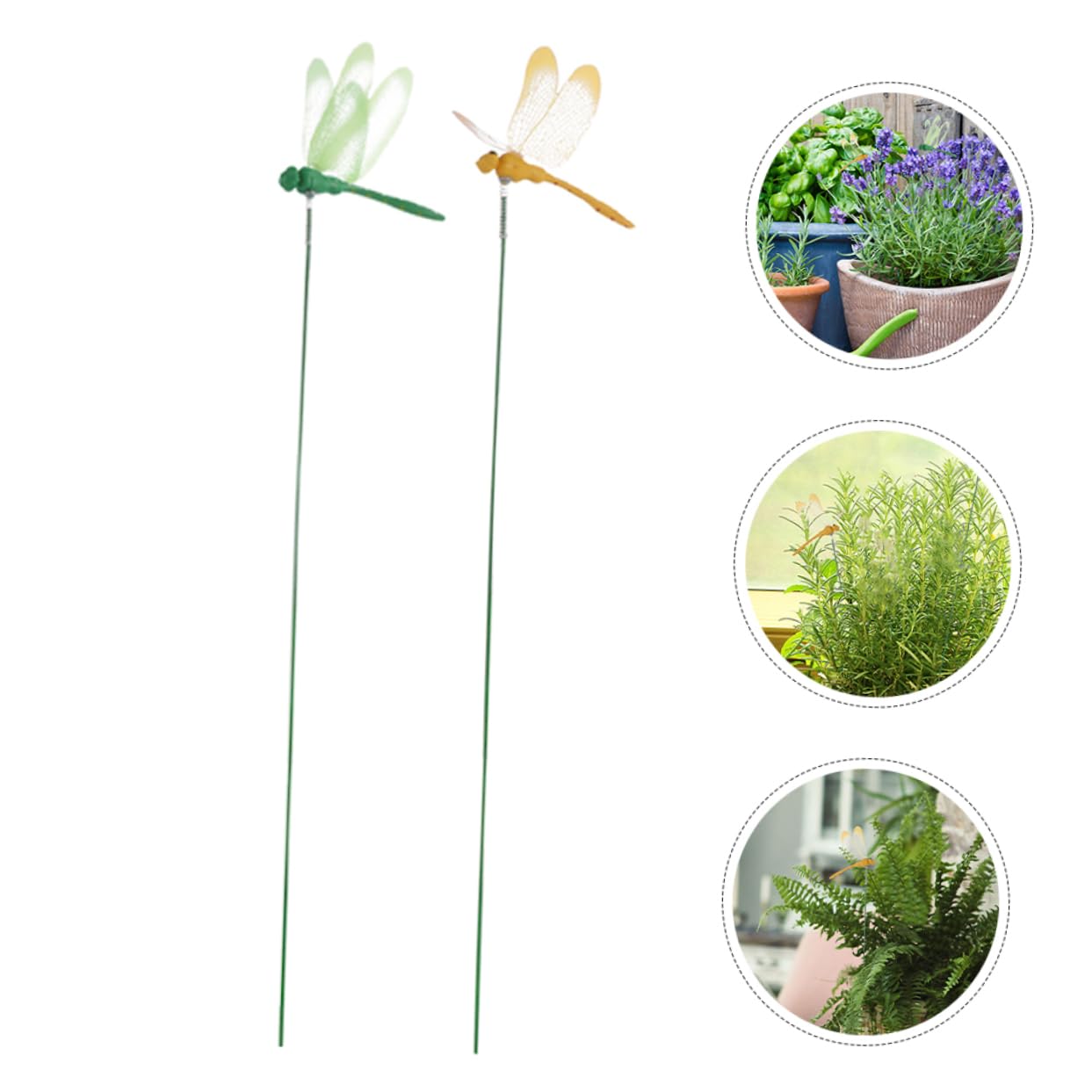 Yardwe 96stücke Dekorative Libellen Gartenstecker Realistische Gartenornamente Für Innen Und Außenbereich Bunte Deko Für Terrasse Und Blumenbeete Langlebige Materialien