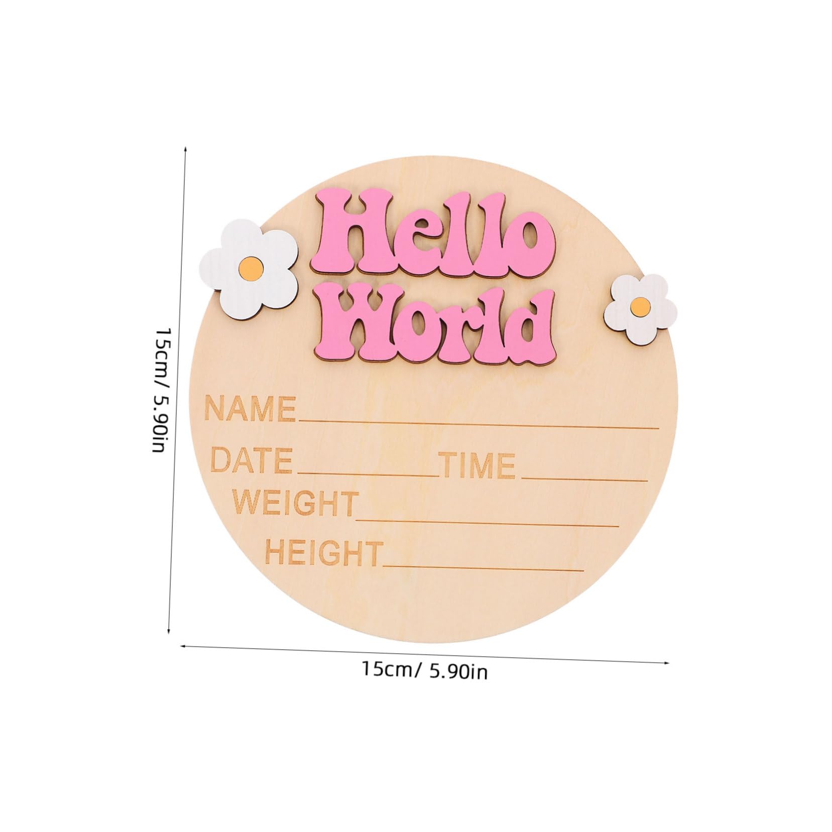 IWOWHERO Baby Milestone Sign Newborn Growth Card Nursery Decor Baby Announcement Photo Prop