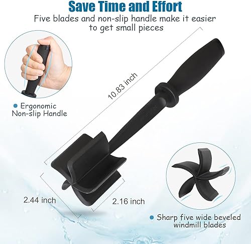 Miniatura 5 de FENDIC Picador de carne, picador de hamburguesas resistente al calor, picador de carne de nailon antiadherente para carne de res molida, carne de