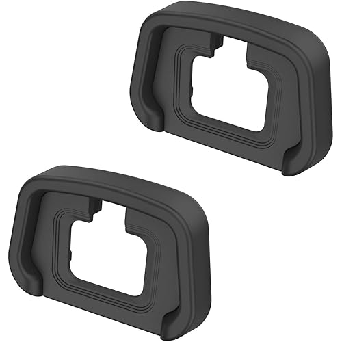 JJC 2 Pack DK-29 Eyepiece Eyecup for Nikon Z7 II Z7 Z6 III Z6 II Z6 Z5 II Z5,Soft Silicone Extended Viewfinder Replace Nikon DK-29 Rubber Eye Cup
