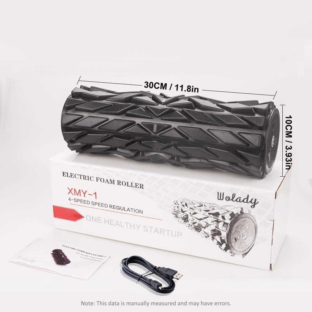 Wolady Vibrating Massage Roller Muscle Foam Stick Roller for Deep