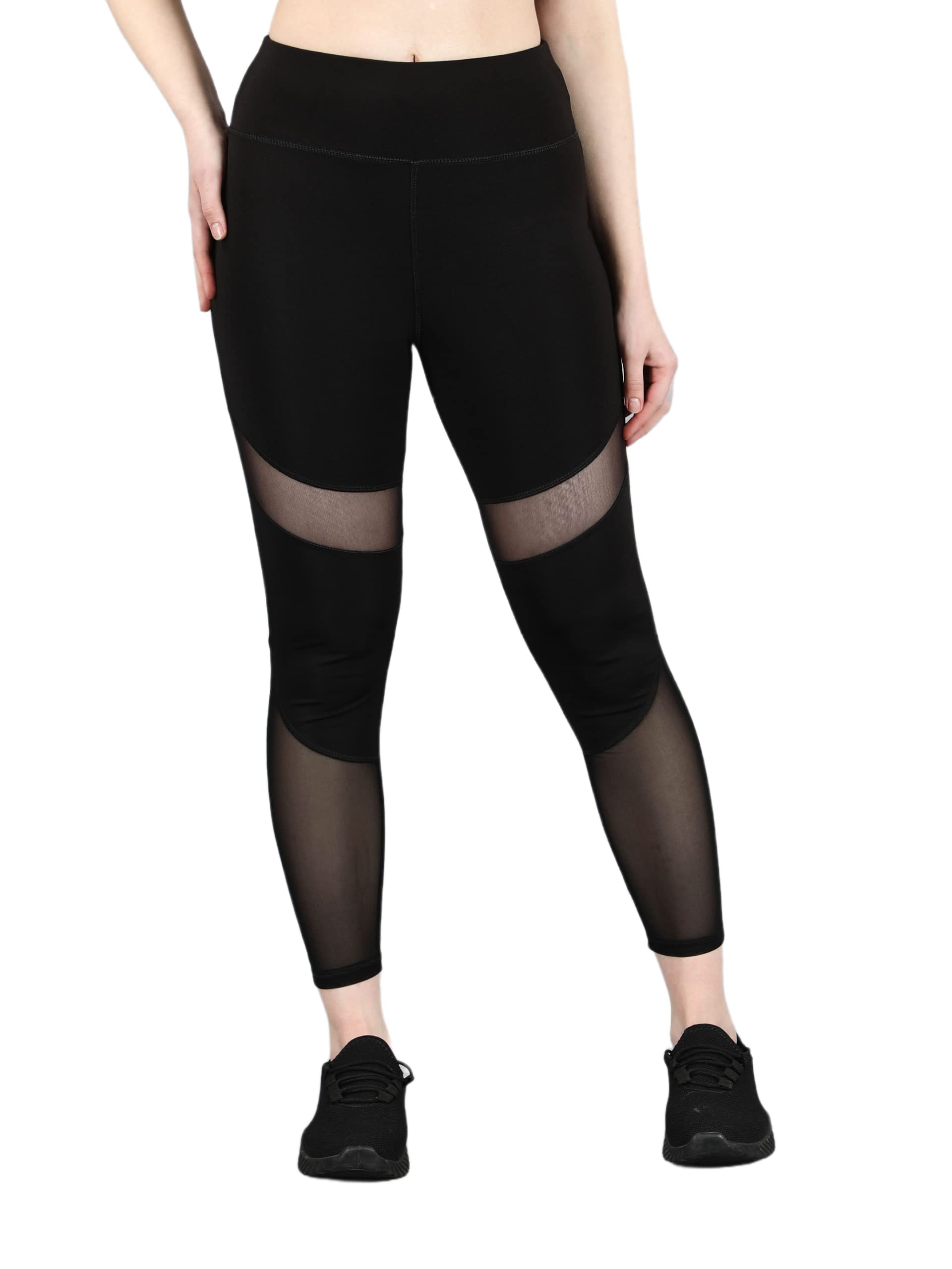 cosvos Activewear Mesh Gym Pants, Leggings, Tights for Women | Squat Proof | Buttery Soft Fabric | Ankle Length | Sports Fitness Gym Wear | Multipurpose Tights | Sports Tights | Activewear Lower-picture-14