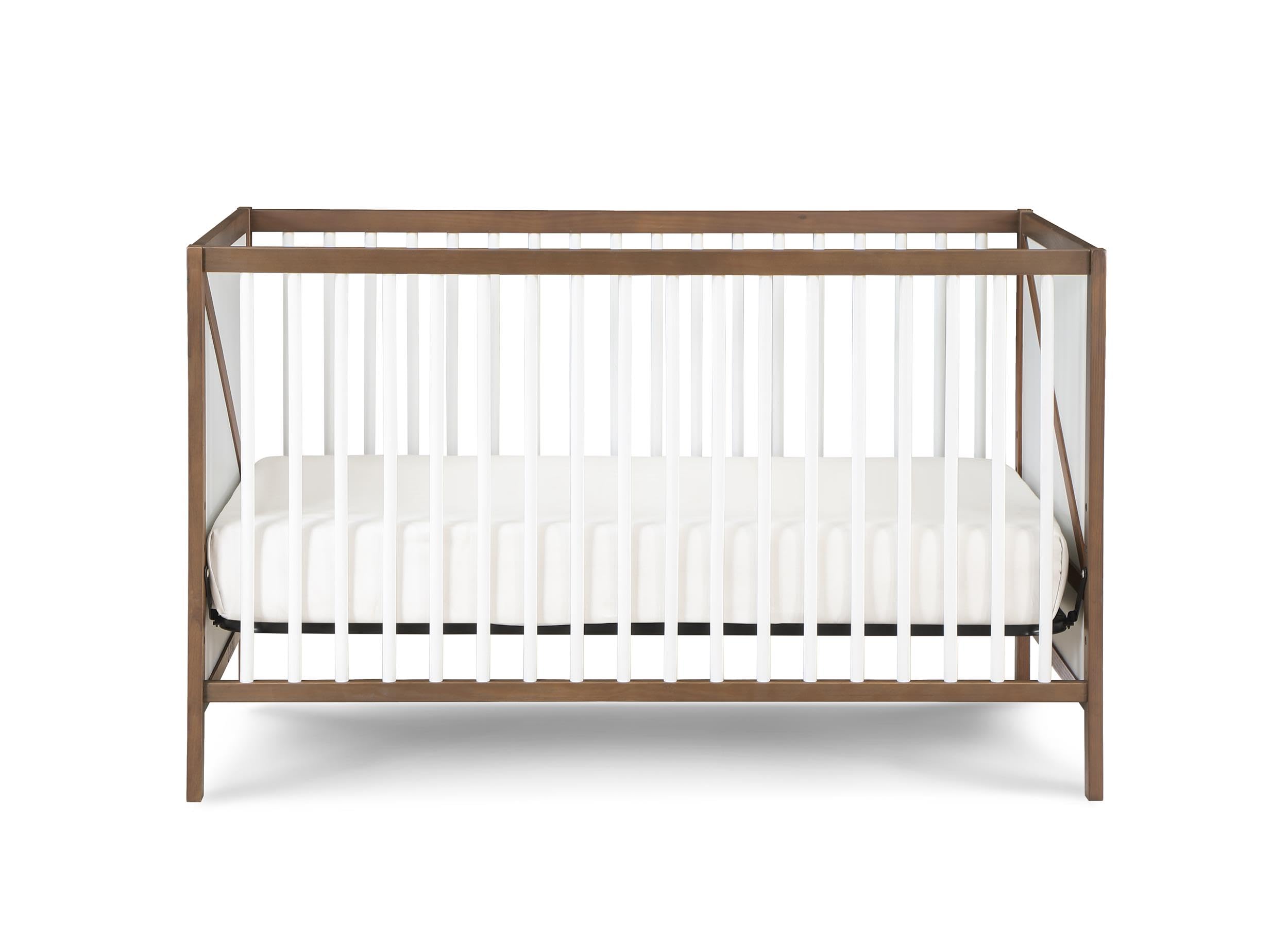 Suite Bebe Pixie Zen 3-in-1 Crib in Walnut/White