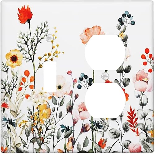 Miniatura 114 de Cubierta de Interruptor de Luz de Palanca de 1 Gang con Estampado de Bosque de Pinos Rústico Campestre, Cabaña Lodge Granero Bosque Forestal de