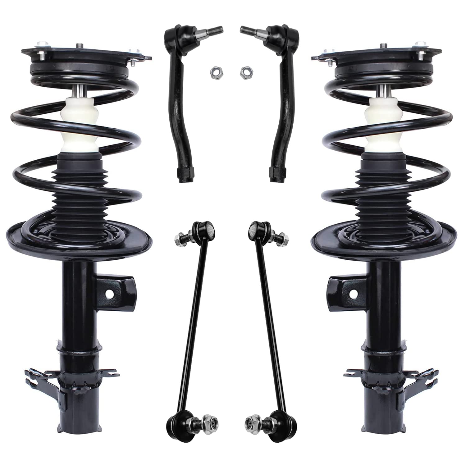 Detroit Axle - 6pc Front Suspension Kit for 2007-2013 Nissan Altima