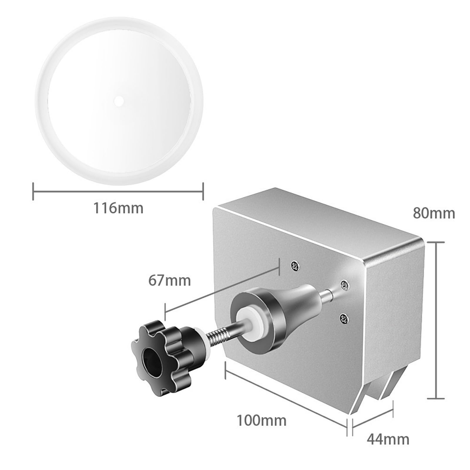 Ultraschall-Reinigungsmaschine, Badezimmeraufkleber mit drehbarer Halterung, silberfarben, für Schallplatten, 180 W, für Brillen, Uhren, Ohrringe