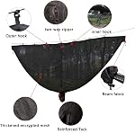 Camping Hammock Bug Net Encrypted Thickening Mosquito net Suitable for Outdoor Night Camping, 360 ° Protective Mosquito Invasion (Black)