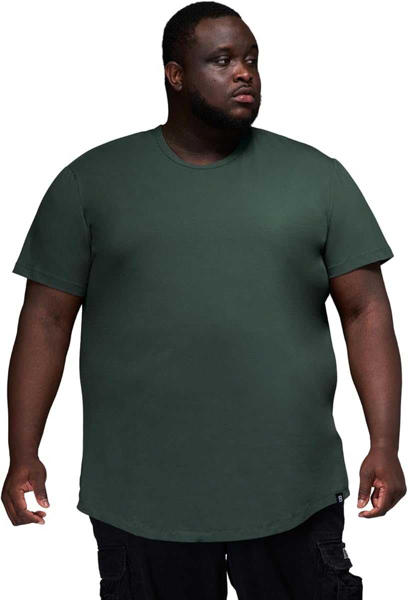 STRONGSIZE Men's Big and Tall T-Shirts – Stretch Cotton Crewneck Shirt Sizes XL–8XL (Regular & Longer Length)