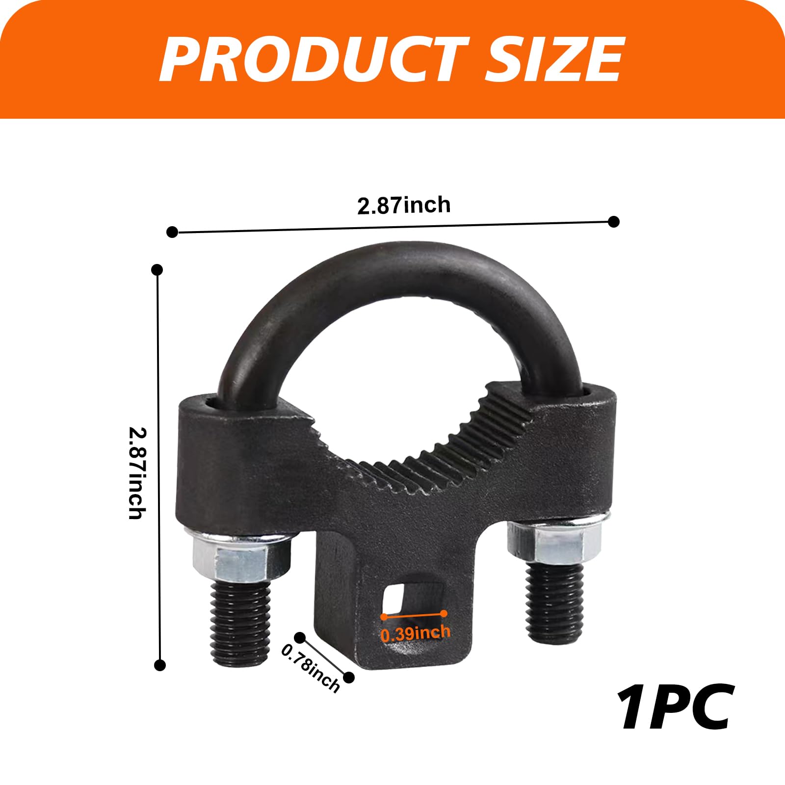 PenFot Car Interior Crossbar Wrench, Durable Metal Car Crossbar Installation Kit, Waterproof Multi-Purpose Vehicle Mechanical Wrench Tool for Most Cars (Black)