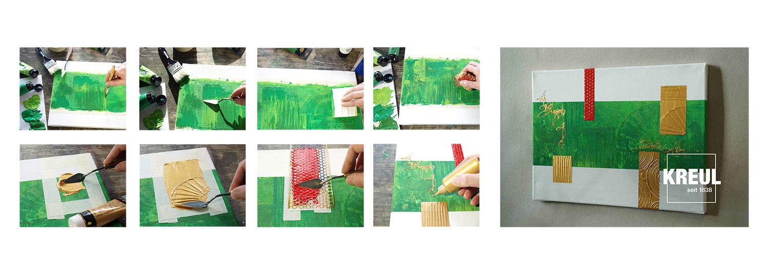 KREUL 84126 - Solo Goya Acrylic, Tubo da 100 ml di Colore Nero, Pittura acrilica cremosa e Versatile di qualità da Studio, a Base d'Acqua, ad Asciugatura Rapida e Opaca