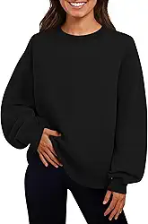 Moletom feminino grande com capuz gola redonda manga longa roupas moda outono 2025