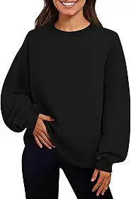 Moletom feminino grande com capuz gola redonda manga longa roupas moda outono 2025
