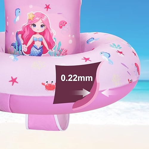 Miniatura 4 de HeySplash Chaleco de natación para niños de 3 a 6 años, chalecos de entrenamiento de natación con correa ajustable para niños y niñas de 29 a 55