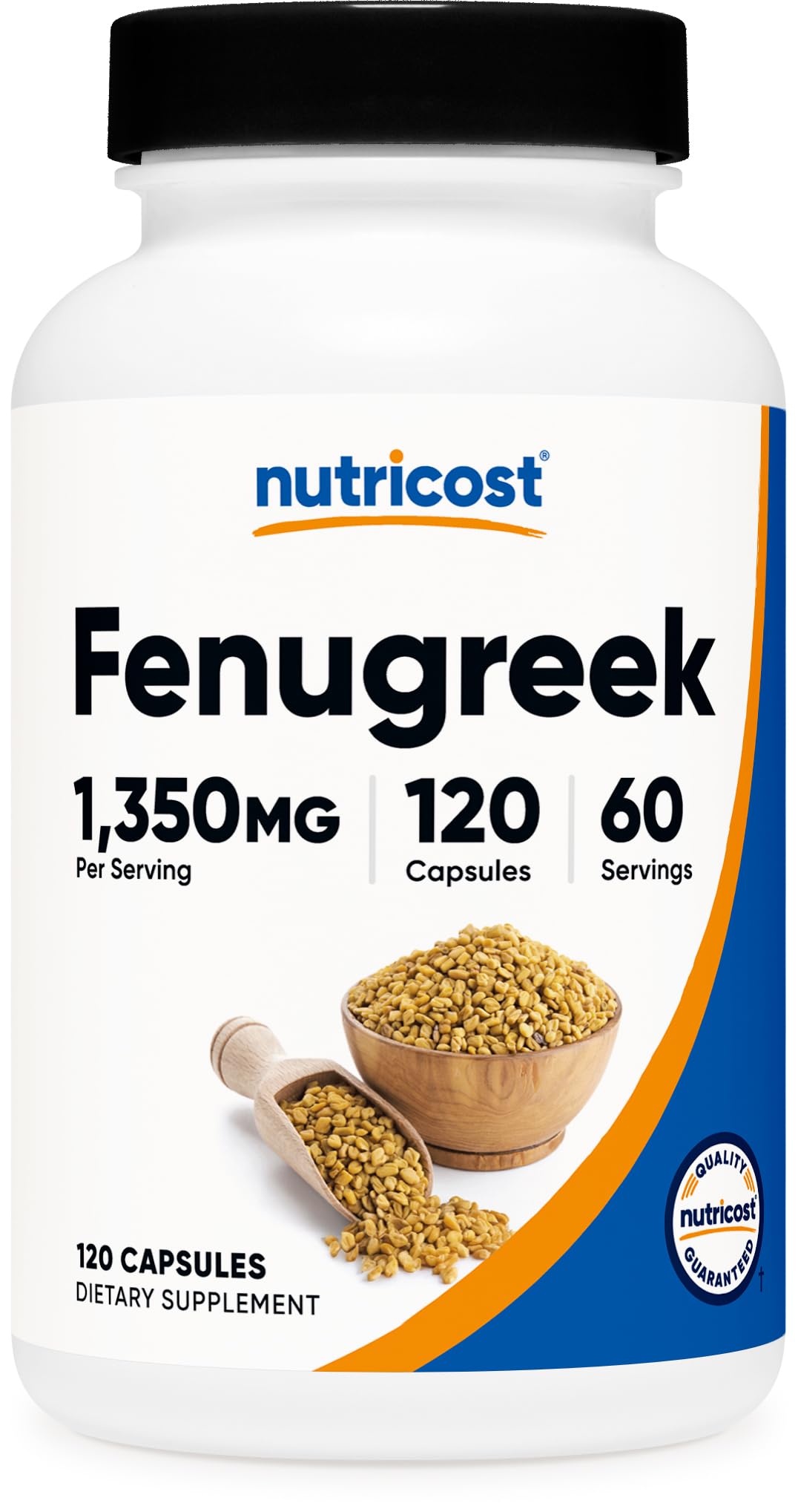 Nutricost Fenugreek Seed 1350mg, 240 Capsules, Gluten Free, GMO-Free — Amazon image 7