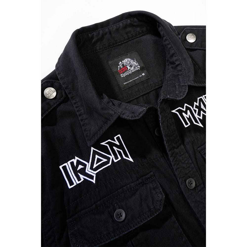 Brandit Herren Iron Maiden Vintage Shirt Long Sleeve Eddy Hemd (1er Pack)
