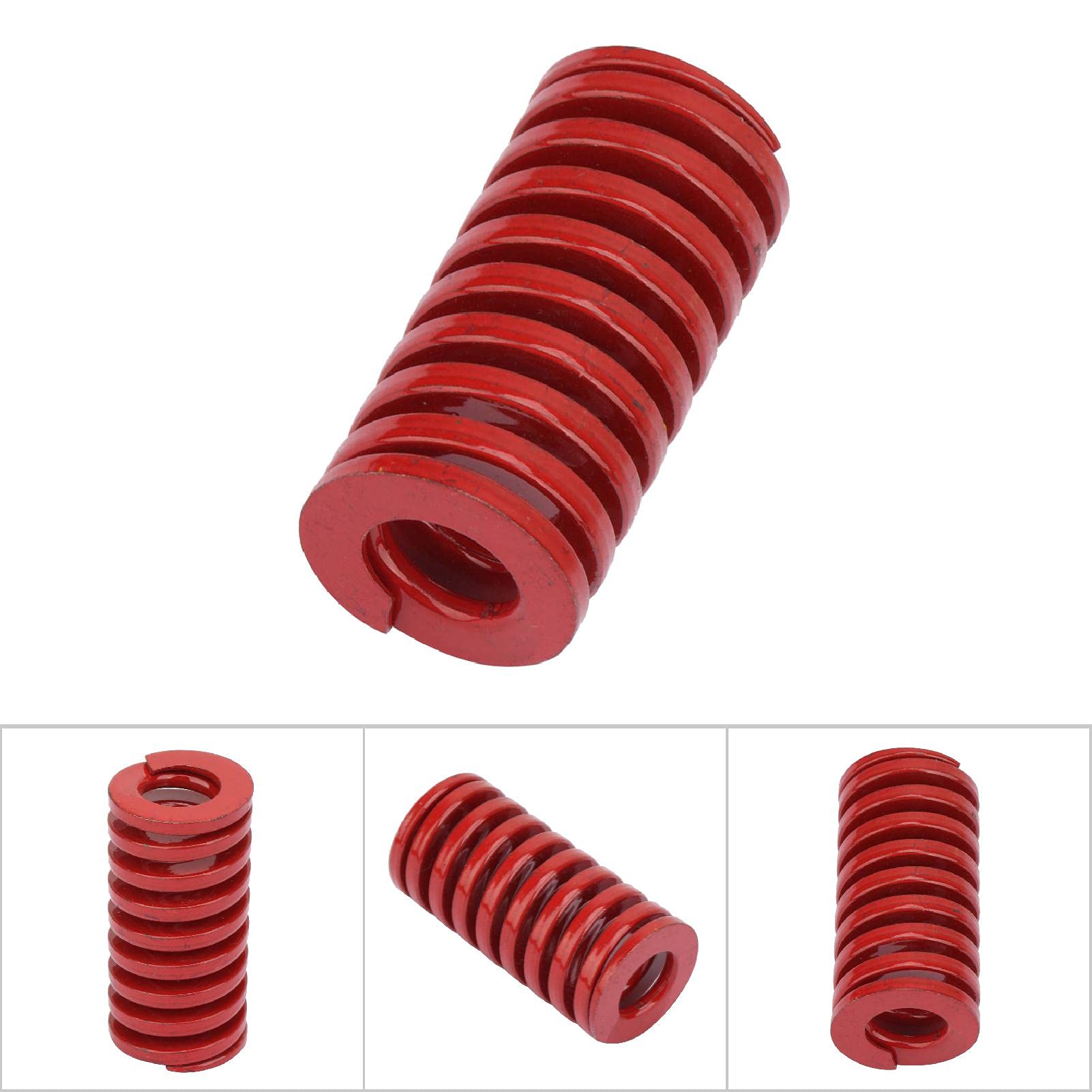 QANYEGN 2 Pièces OD 22mm ID 11mm Moule Ressort, Ressort De Compression De Charge Moyenne De Haute Qualité, Ressort Rouge En Acier Durable(TM22*50mm