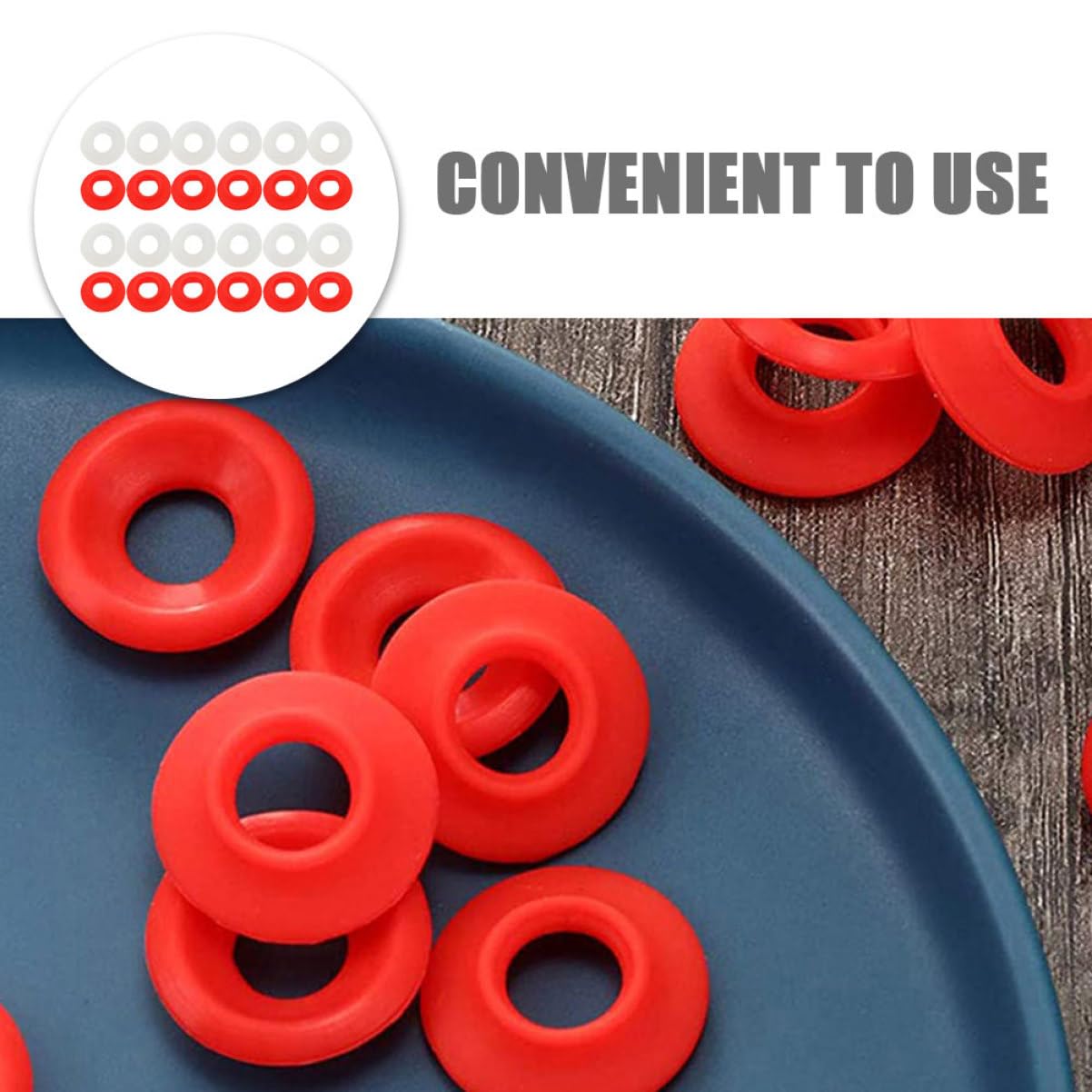 Cabilock Beer Bottle Gaskets 12pcs Leakproof Sealing Washers Plastic Replacement for Bottle Washer