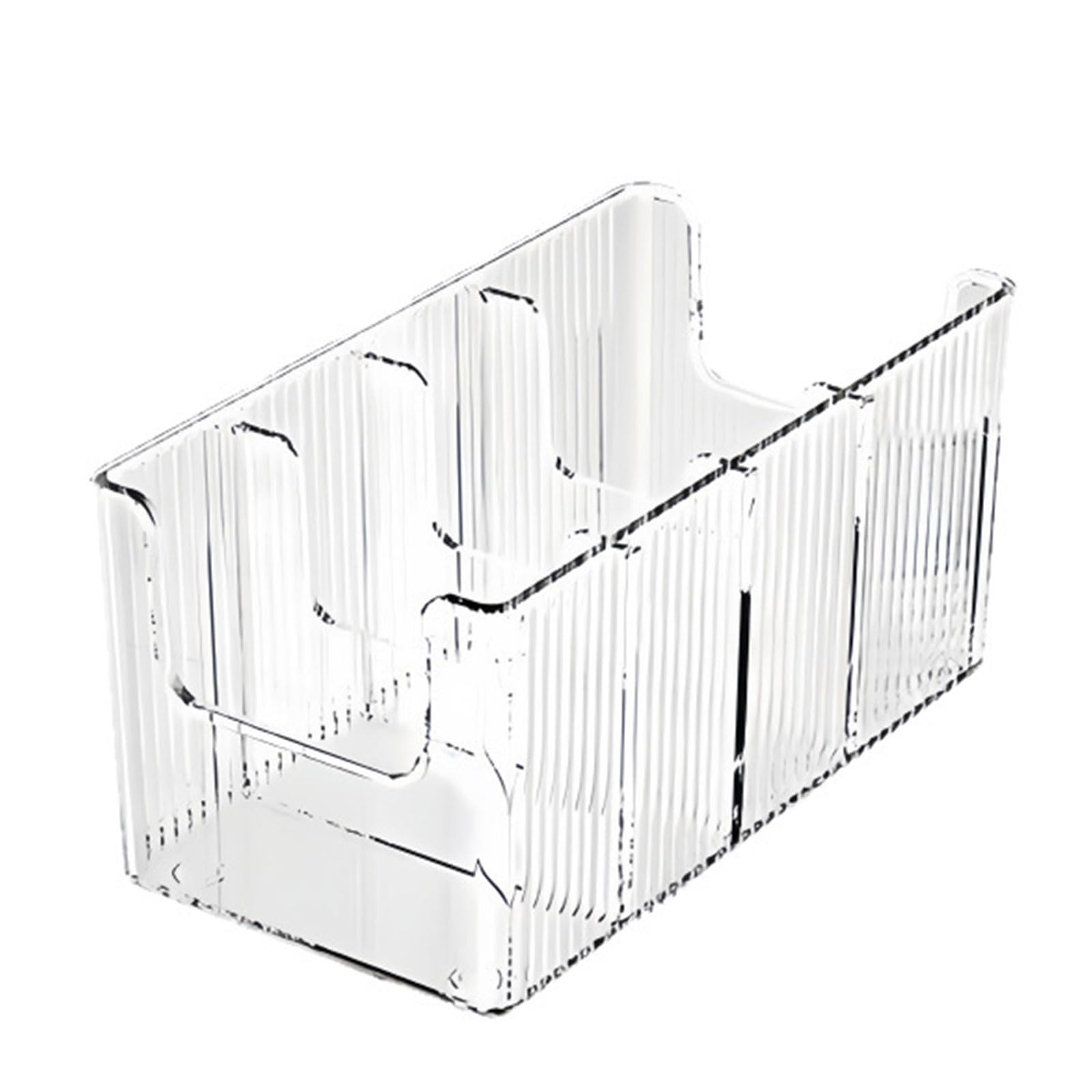 Woedpez Transparency Organiser Tray for Accessories Belts Ties Multi Layer PET Storage Container with Multiple Compartments Transparency Tie and Belt Organiser